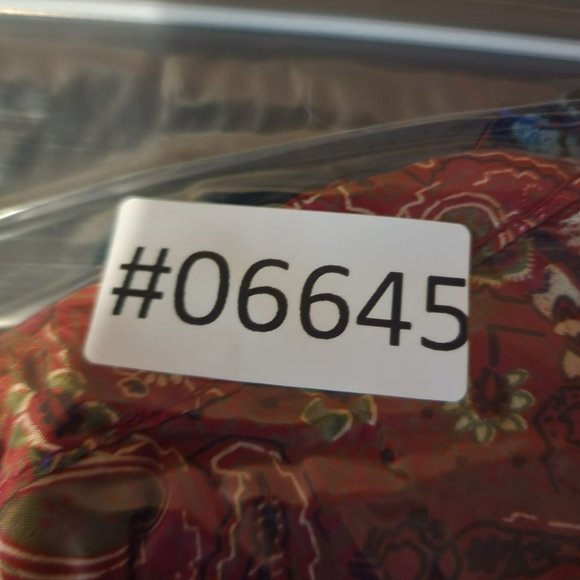 Reversible Wrap Skirt Womens One Size Red Blue Floral - Picture 6 of 6